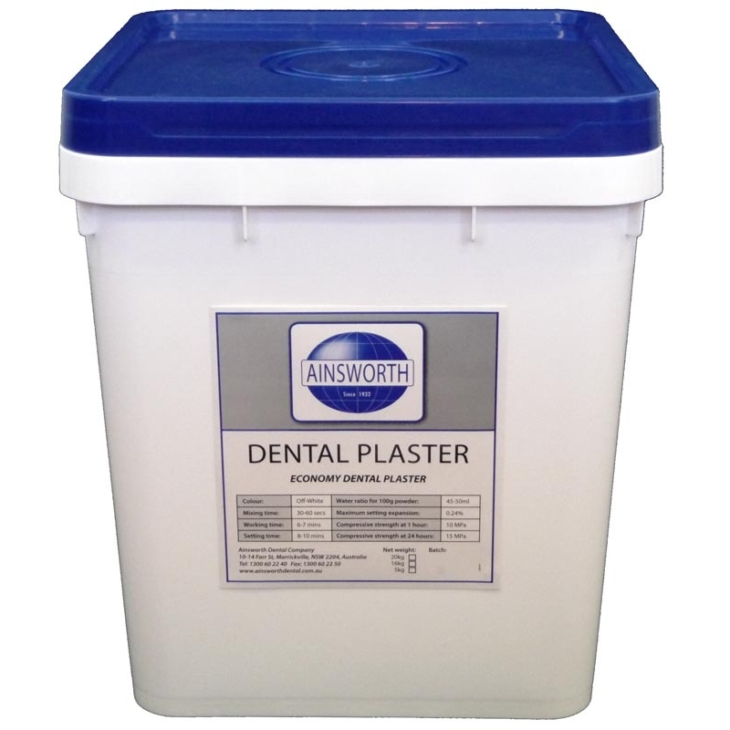 Ainsworth Dental Plaster 20kg Pail
