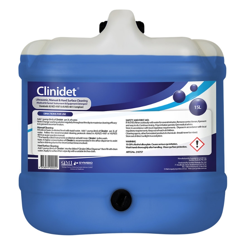 Clinidet Medical & Dental Instrument & Equipment Detergent​ 15 Litre