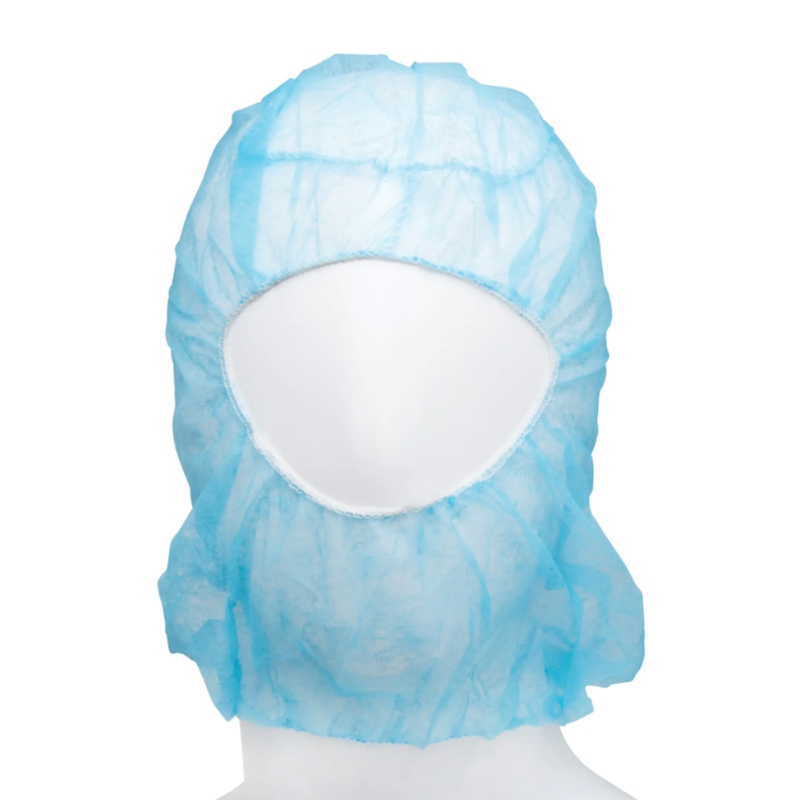 Disposable Non-Woven Balaclava Hood Cap Blue Carton Of 1000