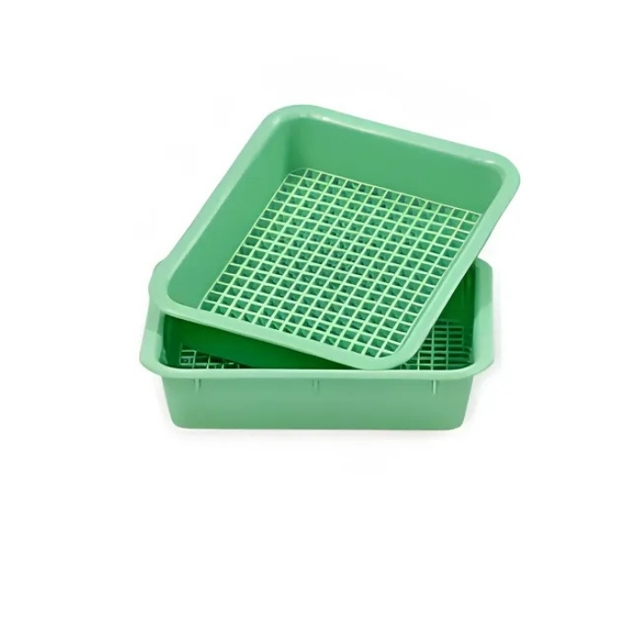Surgical Perforated Dressing Instrument Trays 180x150x30mm Green