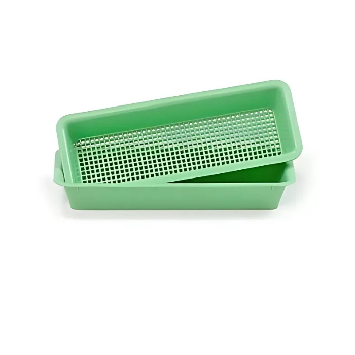 Surgical Perforated Dressing Instrument Trays 270x100x40mm Green