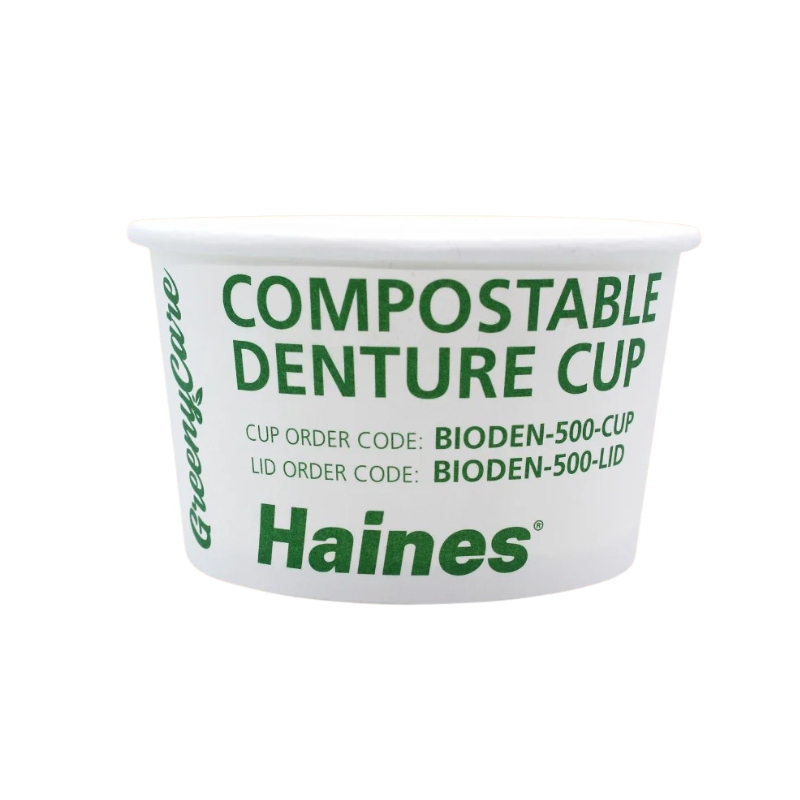 Haines GreenyCare Compostable Denture Cup 300ml Carton Of 500