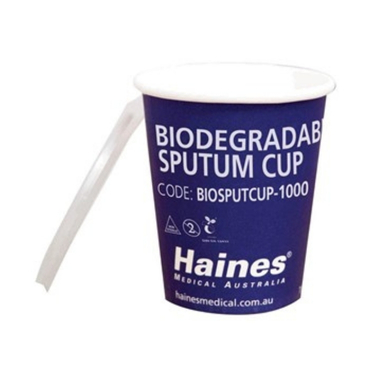 Haines Compostable Sputum Cup 280ml Carton Of 500