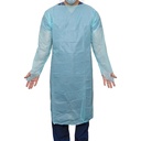 Haines Thumbs-Up Gown Blue Carton Of 100
