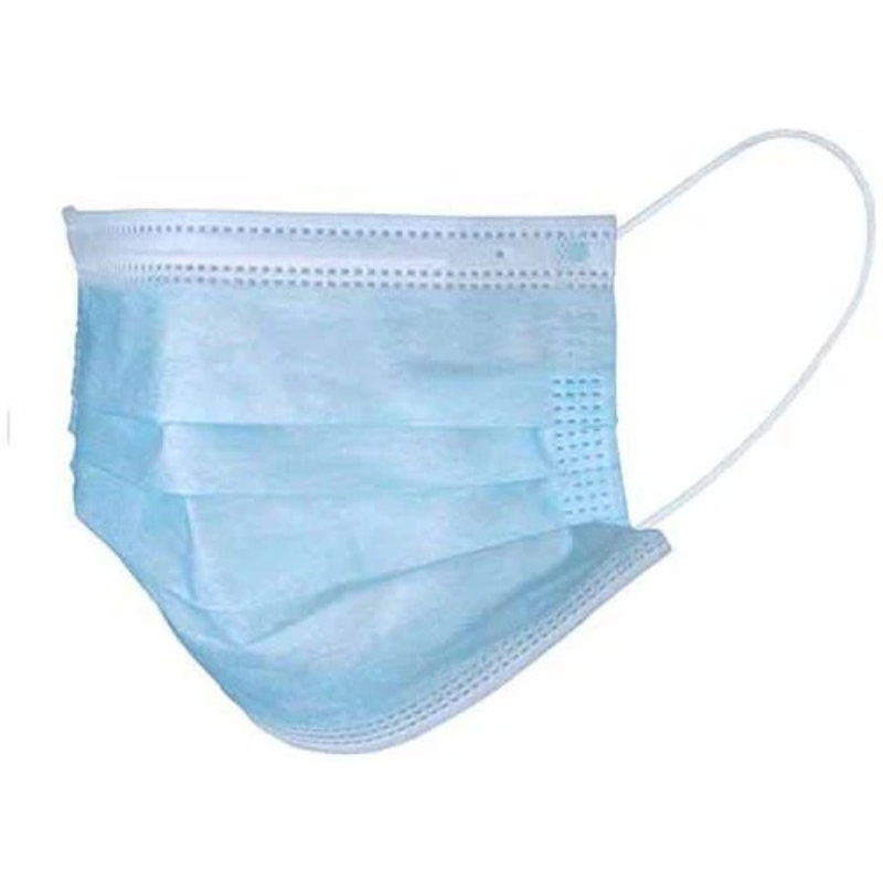 Haines ASTM Level 3 Elastic Loop Face Mask Blue Box Of 50
