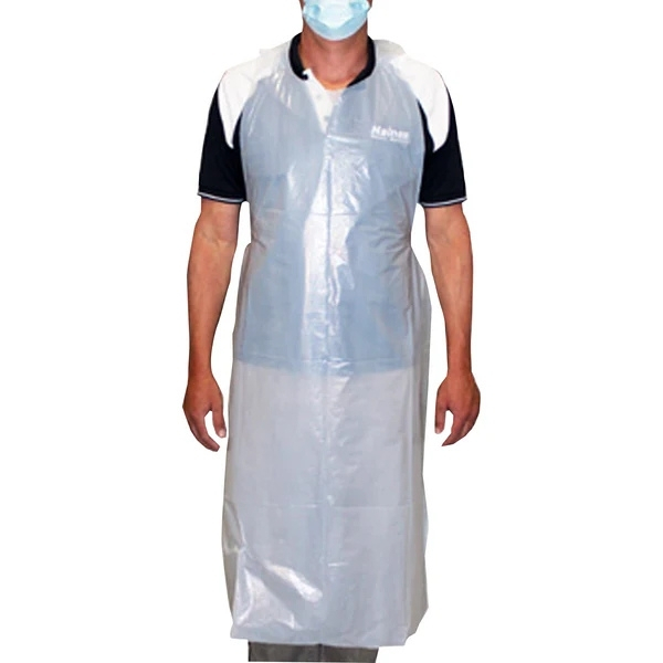 Haines Disposable Staff Apron White Box Of 100