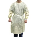 Haines AAMI Level 1 Staff Isolation Gown Yellow Standard Carton Of 100