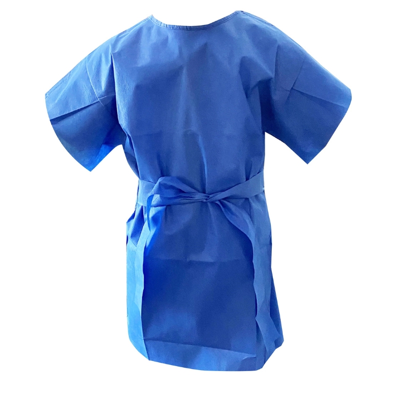 Haines Easy-Wrap No-Gap Gown Dark Blue Paediatric Carton Of 100