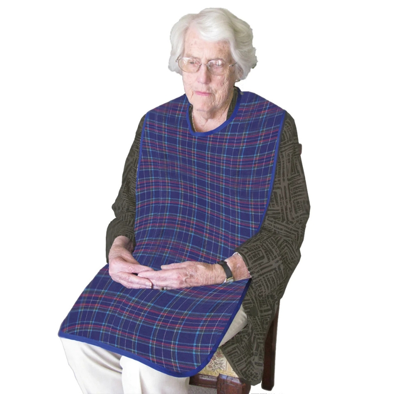 Haines SmartBarrier Reusable Adult Bib Blue