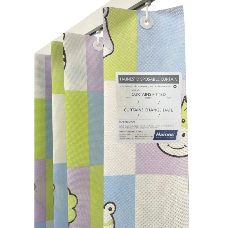 Haines Antimicrobial Medical Curtains 2.5m x 2m Safari