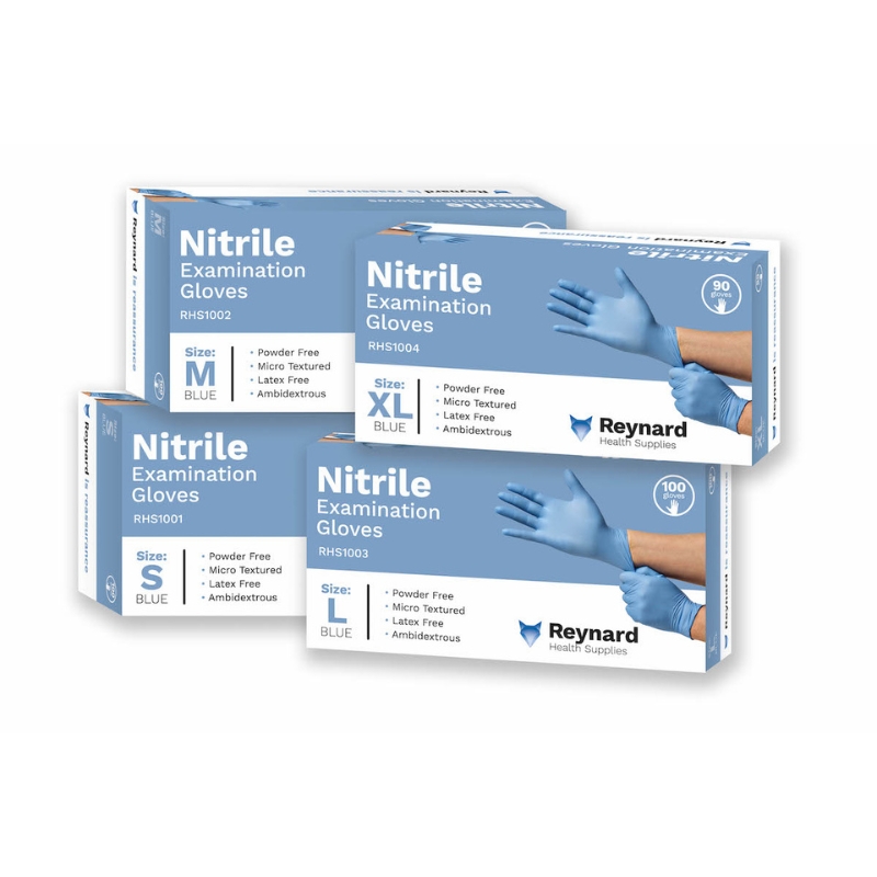 Prime Nitrile Powder Free Examination Gloves X-Large Box Of 180