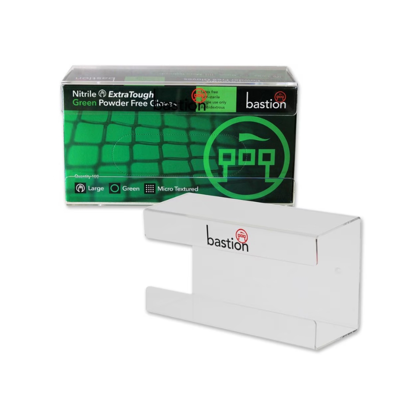 Bastion Single Acrylic Glove Dispenser Wall Bracket