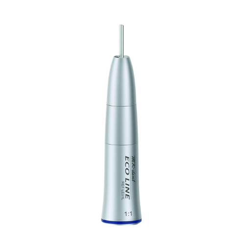 MK-Dent Eco Line LE01L Straight Handpiece Blue Band 1:1 with Internal Water and Optic