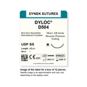 Dynek Dyloc Synthetic Non Absorbable 5/0x45cm On 16mm 3/8 Sutures D504 Box Of 12
