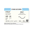 Dynek Dysilk Black Natural Non Absorbable 2/0x45cm On 26mm 3/8 Sutures S2047 Box Of 36