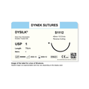 Dynek Dysilk Black Natural Non Absorbable 1x76cm On 40mm 1/2 Sutures S1112 Box Of 36