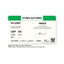Dynek Nylene Blue Synthetic Non Absorbable 6/0x45cm On 11mm 3/8 Sutures N602D Box Of 36