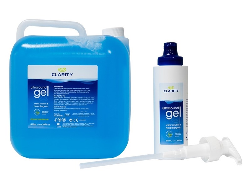 Clarity Ultrasound Transmission Gel Blue 5 Litre