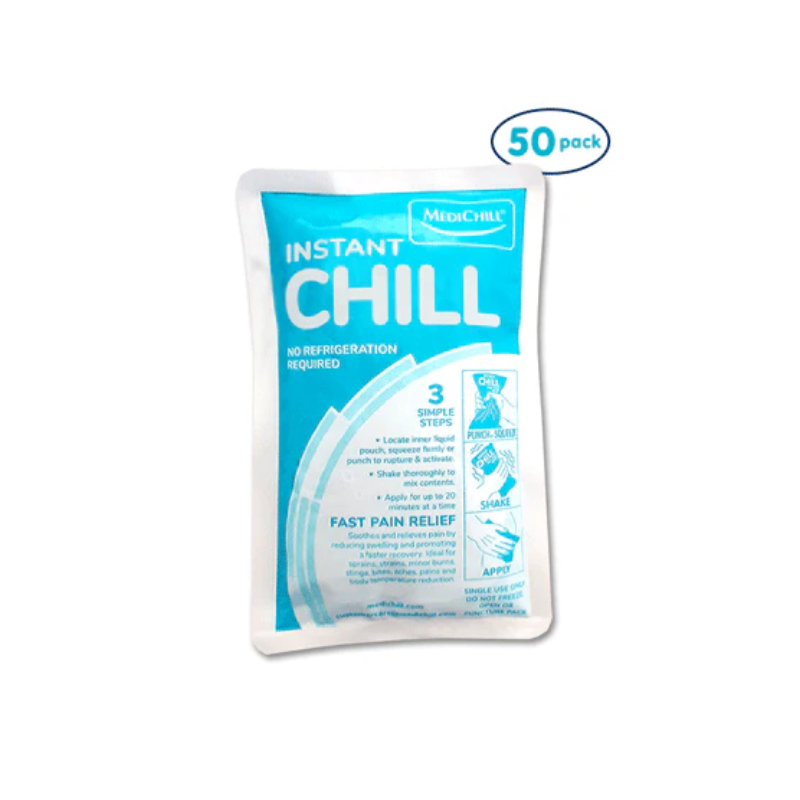 MediChill Instant Ice Packs Regular 10x16cm Pack Of 50