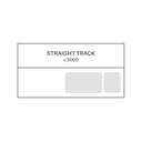 Medical Curtain Track Straight 3000mm Silver