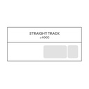 Medical Curtain Track Straight 4000mm Silver