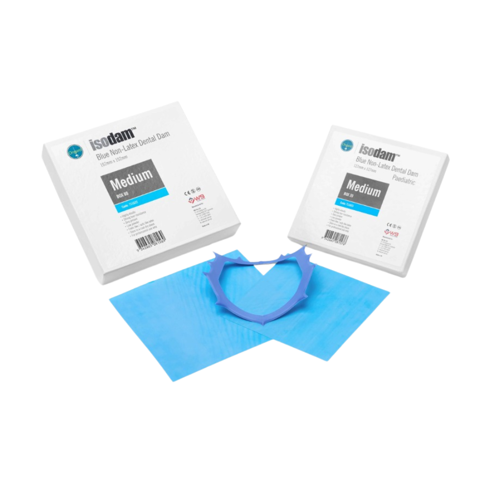 Ongard Isodam Non Latex Dam Blue Heavy 6 x 6 Pack Of 20