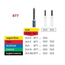 Diaswiss Diamond FG Modified Bevelled Cylinder Bur 314 877 010 Medium Pack Of 5