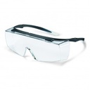 Uvex Super OTG Glasses Black Frame Clear Lens
