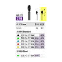 SS White Diamond FG Football Bur 314 379 023 Coarse Pack Of 5