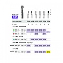 SS White Diamond FG Flat Fissure Bur 314 835 534 008 Coarse Pack Of 5