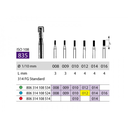 SS White Diamond FG Flat Fissure Bur 314 835 012 Medium Pack Of 5