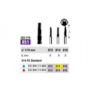 SS White Diamond FG Endo Safe End Taper Bur 314 851 014 Medium Pack Of 5