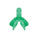 Unident Edentulous Impression Tray Green Medium Lower Pack Of 12