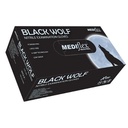 Mediflex Black Wolf Powder Free Nitrile Gloves Small Pack Of 100