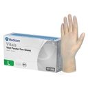Medicom Vitals Vinyl Powder Free Gloves Clear X-Large Pack Of 100