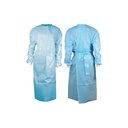 Medicom SafeWear Poly-Coated Isolation Gown Level 2 Blue Pack Of 10