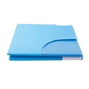 MDDI Sterile 3/4 Patient Drape/U Drape With Adhesive + Tube Holders Blue 100x150cm Box Of 10