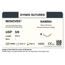 Dynek Monovek Synthetic Absorbable 5/0x45cm On 16mm 3/8 Dyed Violet Sutures Box Of 36