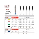 Diaswiss Diamond FG Cylindrical Torpedo Bur 314 878 014 Medium Pack Of 5