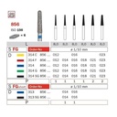 Diaswiss Diamond FG Long Round Taper Bur 314 856 016 Medium Pack Of 5