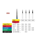 Diaswiss Diamond FG Needle Bur 314 858 012 Medium Pack Of 5