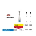 Diaswiss Diamond FG Short Shank Inverted Cone With Collar 313 806 010 Medium Pack Of 5