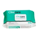 Clinicare Alcohol Free Instrument Grade Disinfectant Flat Pack Wipes Pack Of 200