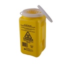 FitTank Sharps Container Resealable Snap Top 1.4 Litre