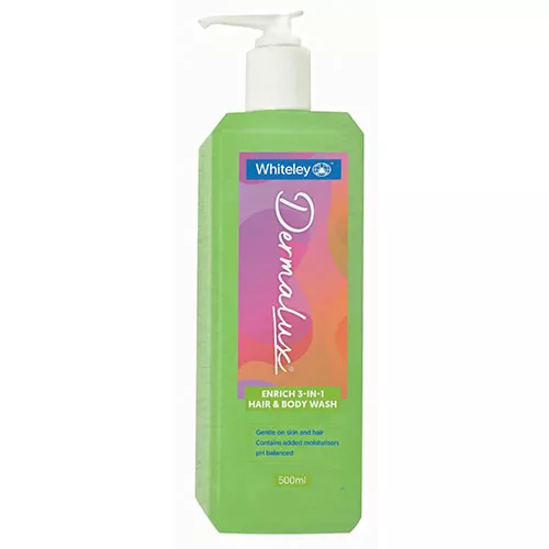Whiteley Dermalux Enrich 3 in 1 Shampoo Conditioner And Body Wash 500ml