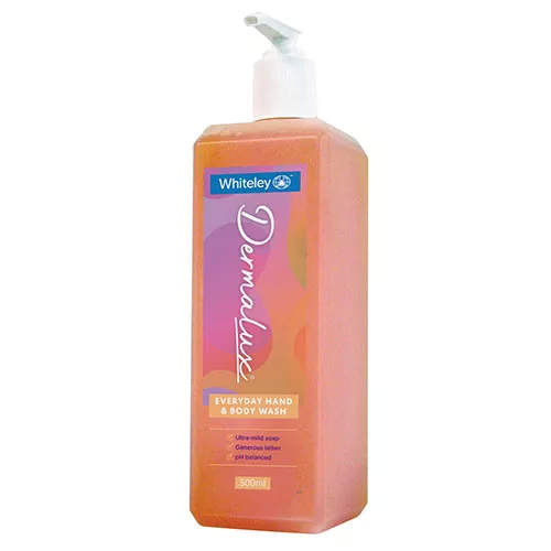 Whiteley Dermalux Everyday Hand And Body Wash Ultra Mild Soap 500ml