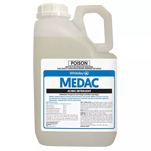 Whiteley Medac Acidic Detergent Wide Neck 5 Litres