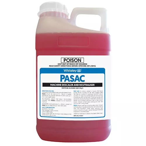 Whiteley Pasac Machine Descaler And Neutraliser 5 Litres Wide Neck