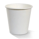 Disposable Coffee Cup Single Wall Coated White 8oz Carton Of 1000