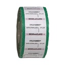 Suretrax Process Indicator Batch Labels Green Roll Of 700 Labels